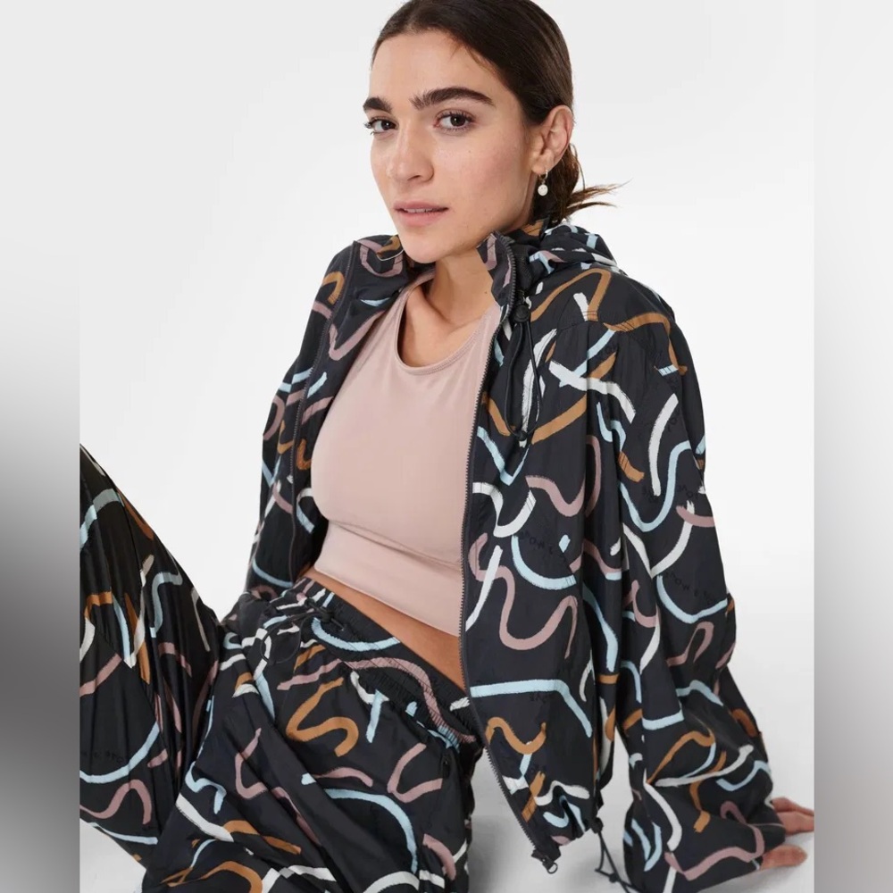 Like New Sweaty Betty Adapt Studio Hooded Zip Through Medium
